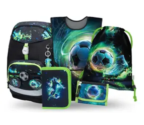 BAAGL SET 5 Airy PLUS Futbal: batoh, peračník, sáčok, zástera, peňaženka