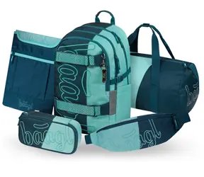 BAAGL SET 5 Skate Petrol: batoh, peračník, športová taška, ľadvinka, obal na notebook GRS