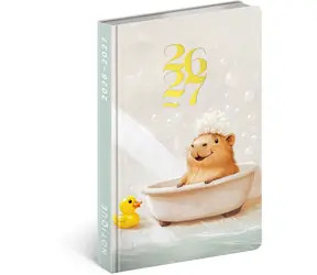 NOTIQUE 18-mesačný diár Petito - Kapybara 2026/2027, 11 x 16 cm