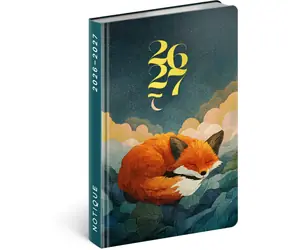 NOTIQUE 18-mesačný diár Petito - Spiaca líška 2026/2027, 11 x 16 cm