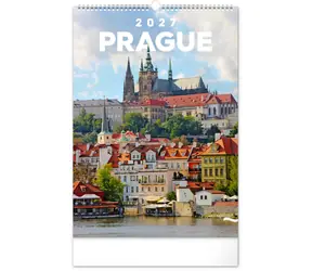 NOTIQUE Nástenný kalendár Praha 2027, 33 x 46 cm