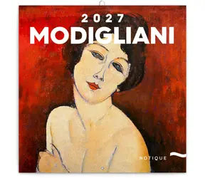 NOTIQUE Poznámkový kalendár Amedeo Modigliani 2027, 30 x 30 cm