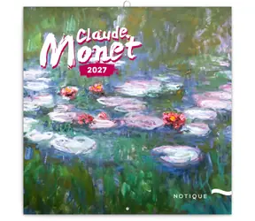 NOTIQUE Poznámkový kalendár Claude Monet 2027, 30 x 30 cm