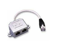PremiumCord Modulárny RJ45 distribútor 2 porty 10/100Base T