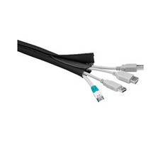 Pás na zväzovanie káblov, suchý zips, dĺžka 1.80 ma šírka 2-4cm, čierna farba