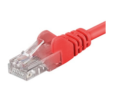 PremiumCord UTP CAT5E 2m červená / Patch kábel / RJ45-RJ45