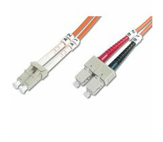 DIGITUS Fiber Optic Patch Cord, LC to SCMultimode 50/125 µ, Duplex Length 2m