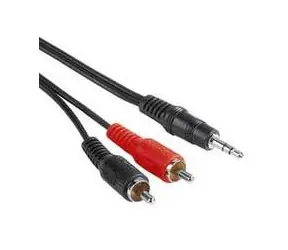 PremiumCord Kábel Jack 3.5mm-2xCINCH M/M 2m
