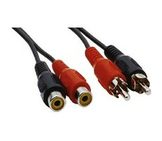 PremiumCord Kábel 2x Cinch-2x Cinch, M/F 2m