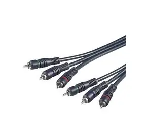 PremiumCord Kábel 3x CINCH-3x CINCH M/M 10m HQ