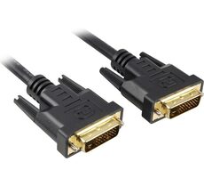 PremiumCord DVI-D prepojovací kábel, dual-link, DVI (24 +1), MM, 2m