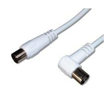 PremiumCord TV kábel M/F konektor 90, 75 Ohm 2m