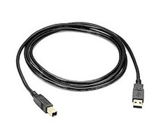 PremiumCord USB 2.0 kábel AB, 1m farba čierna