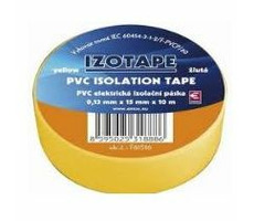 PremiumCord Izolačná páska PVC 15/10 žltá