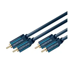 ClickTronic HQ OFC kábel 2x CINCH - 2x CINCH RCA, M/M, 2m