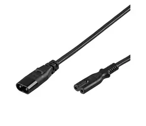 PremiumCord Kábel sieťový predlžovací IEC 60320 C7>C8 230V 2m