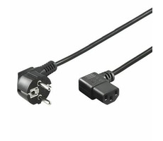 PremiumCord Kábel sieťový 230V k počítaču 3m, IEC konektor do uhla 90°
