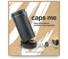 CAPSME Premium Pack / shaker so znova plniteľnými kapsulami Nespresso / 3ks / bez kávy