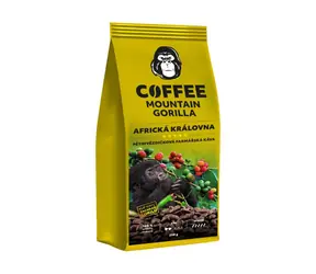 Mountain Gorilla Cofee Africká kráľovná 250g / Zrnková káva / 100% Arabica / Vákuové balenie