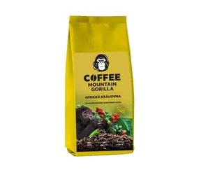 Mountain Gorilla Cofee Africká kráľovná 1 kg / Zrnková káva / 100% Arabica / Vákuové balenie
