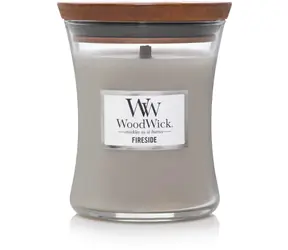 Woodwick Fireside 275g - váza stredná