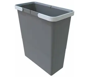 Elletipi NARROW 12 L Plastový kôš s rukoväťami sivá / bez veka / 34 x 15 x 30 cm