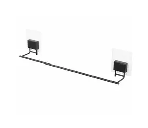 Compactor Bestlock Magic Veľký samolepiaci držiak na uteráky bez vŕtania čierna