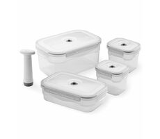 Compactor Aspi Fresh - 4 dielny / Set plastových vákuovacích dóz na potraviny 