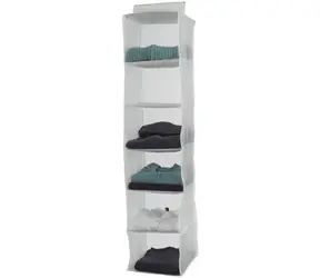 Compactor Milky 30 x 30 x 128 cm – 6 priehradok / Závesný organizér na oblečenie