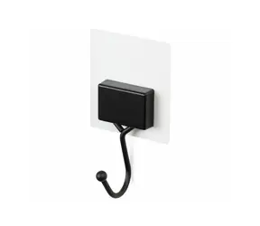 Compactor Bestlock Black Magic Samolepiaci háčik čierna / bez vŕtania