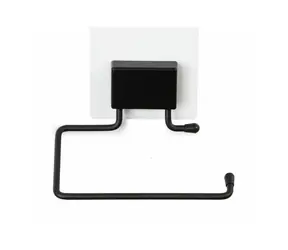 Compactor Bestlock Black Magic Samolepiaci držiak toaletného papiera čierna / bez vŕtania