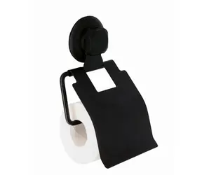 Compactor Bestlock Black Magic Držiak toaletného papiera s prísavkou čierna / bez vŕtania