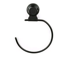 Compactor Bestlock Black Malý vešiak na uteráky s prísavkou čierna / bez vŕtania