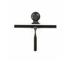 Compactor Bestlock Black Držiak s kúpeľňovou stierkou s prísavkou čierna / bez vŕtania