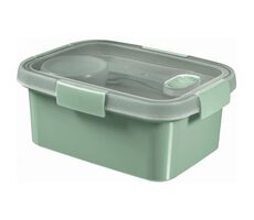 Curver SMART TO GO ECO 1.2l Dóza s príborom &amp; mištičkou a táckou zelená