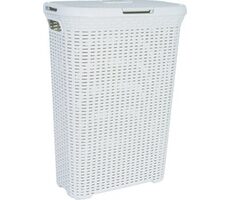 Curver RATTAN 40l Kôš na špinavú bielizeň krémová