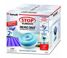 Ceresit STOP VLHKOSTI AERO 360 ° náhradné tablety 2v1 levanduľová záhrada (2x450g)