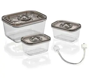 Caso VacuBoxx Set vákuových dóz / sklenené / 2x nádoba 500 ml / 1x nádoba 1500 ml