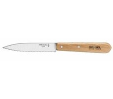 Opinel 113 kuchynský nôž vrúbkovaný 10 cm / drevená rukoväť