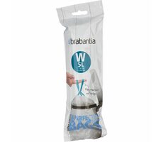 Brabantia PerfectFit Type W Vrecká do odpadkového koša 5L / zaťahovacie / 20ks v balení