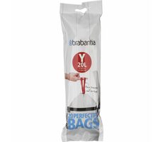 Brabantia PerfectFit Type Y Vrecká do odpadkového koša 20L / zaťahovacie / 20ks v balení
