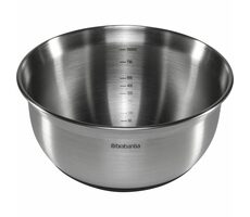 Brabantia Misa nerez oceľ/silikón strieborno-čierna 1 L / priemer 17.2 cm / výška 8.9 cm