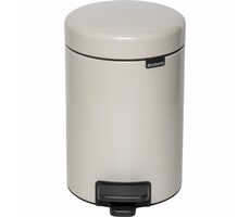 Brabantia Newicon Pedálový odpadkový kôš 3 L béžová / priemer 16.8 cm / výška 26.4 cm