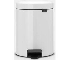 Brabantia Newicon Pedálový odpadkový kôš 5 L biela / priemer 20.5 cm / výška 29.1 cm