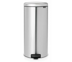 Brabantia Newicon Pedálový odpadkový kôš 30 L odtlačkovzdorná matná strieborná / priemer 29.3 cm / výška 67.9 cm
