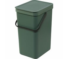 Brabantia Sort &amp; Go Odpadkový kôš 16 L tmavo zelená / s rukoväťou / 22 x 40.1 x 27.9 cm 