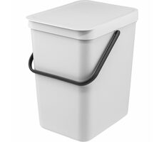 Brabantia Sort &amp; Go Odpadkový kôš 25 L svetlo šedá / s rukoväťou / 26.5 x 40 x 34 cm