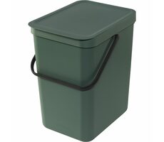Brabantia Sort &amp; Go Odpadkový kôš 25 L tmavo zelená / s rukoväťou / 26.5 x 40 x 34 cm