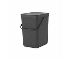 Brabantia Sort &amp; Go Odpadkový kôš 25 L šedá / s rukoväťou / 26.5 x 40 x 34 cm