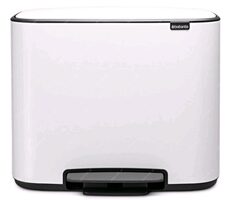 Brabantia Bo Pedálový odpadkový kôš 36 L biela / 54 x 44 x 36.3 cm